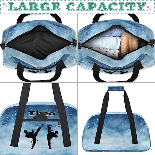 Miniatura 5 de Bolsas de lona deportivas personalizadas para niños, bolsa de entrenamiento personalizada para gimnasio, bolsa de entrenamiento con nombre para