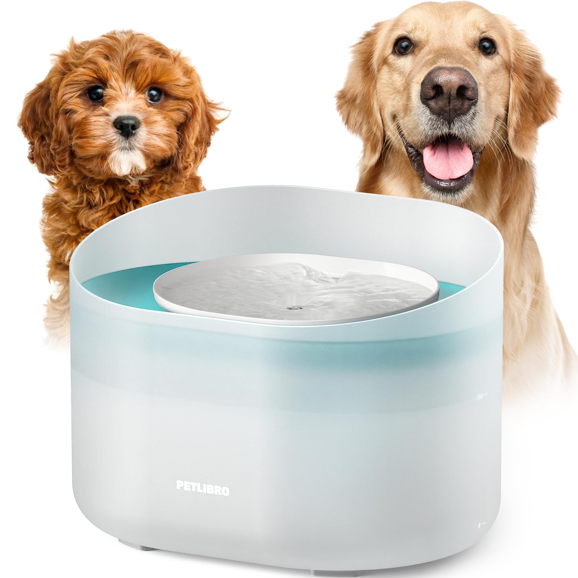 PETLIBRO Dog Water Fountain, 8L Automatic Dispenser for Large Dogs, Filtered, Anti-Splash, Quiet