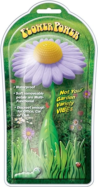 Fleur vibrante Flower Power (Couleur : Blanc)  [Beauté et ...
