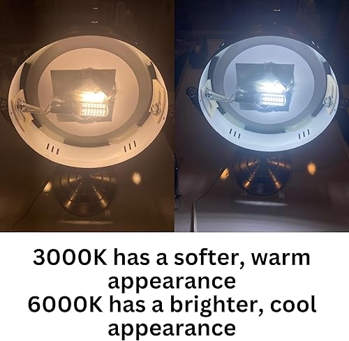 Miniatura 4 de JERDON Bombillas LED de repuesto para espejos de maquillaje con base de candelabro, 3000 K (paquete de 2 unidades), color amarillo, bombillas LED