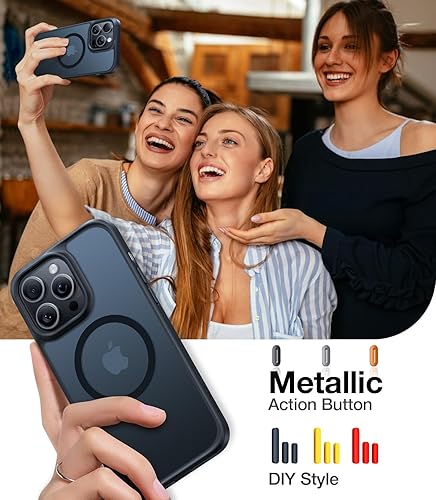 Miniatura 8 de TORRAS Magnetic Guardian - Funda diseñada para iPhone 15 Pro Max probada en caídas de grado militar compatible con MagSafe Funda delgada translúcida