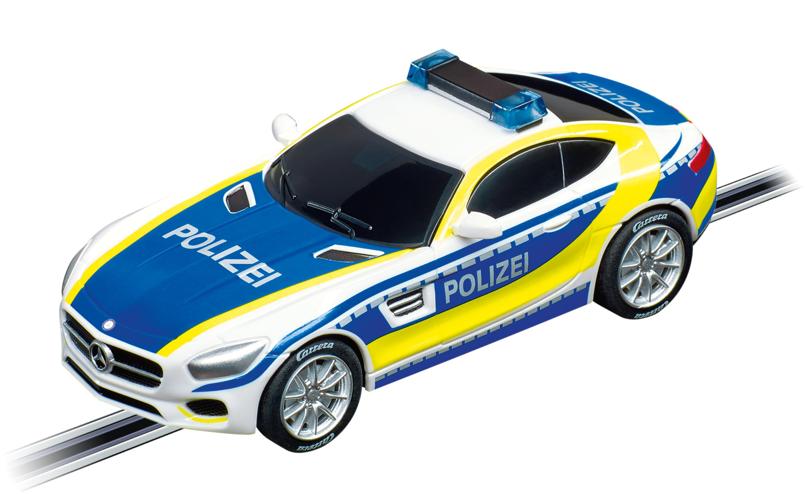Carrera GO!!! Mercedes-AMG GT Coupé Policja I tory wyścigowe i licencjonowane autokary | dla 2 graczy | dla chłopców i dziewcząt od 6 lat i dorosłych