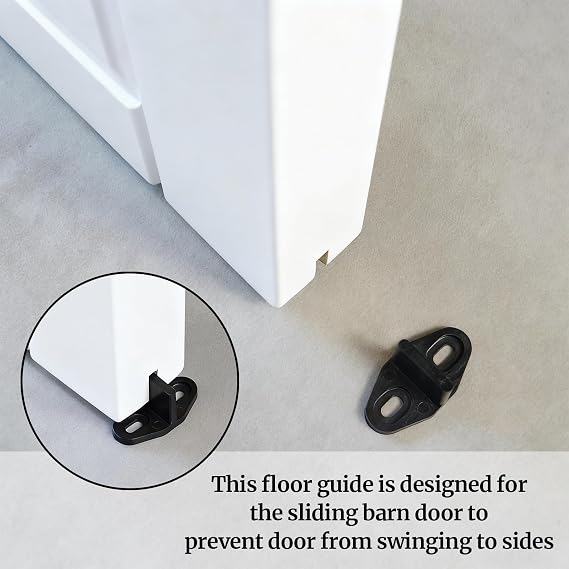 3 Pack Sliding Door Floor Guides, Barn Door Bottom Stabilisers