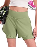 Nepest Women's Padded Cycling Shorts 4D Gel Padding Mountain Bike Road Biking Anti-Slip Zipper Pockets