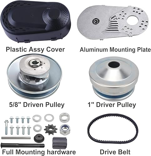 Miniatura 3 de Serie 30 Kit convertidor de par de 1 pulgada para motor Predator 301CC 2-8 HP, embrague de orificio de 1 pulgada 10T #4041420 cadena reemplaza Go