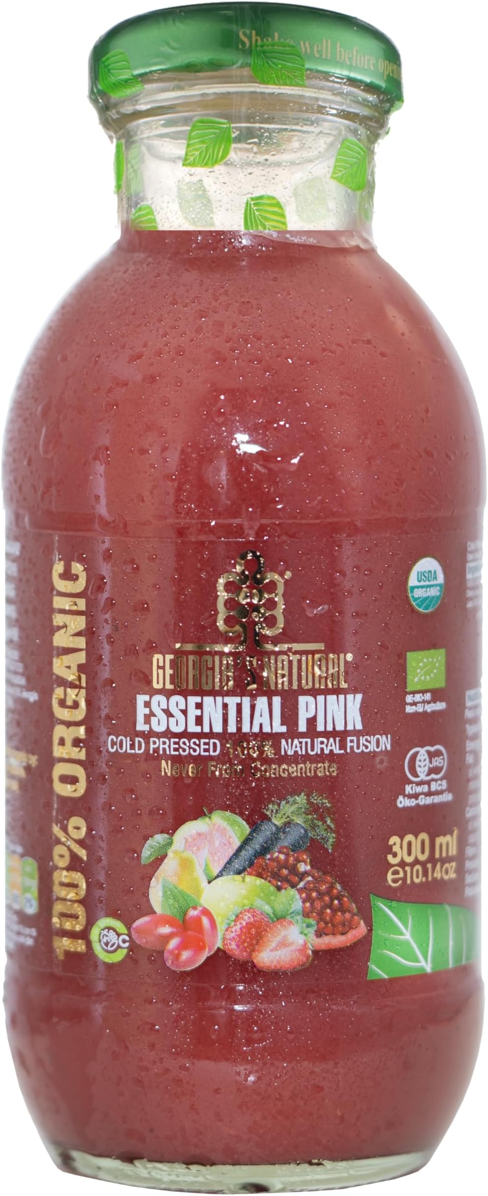 – 100% Organic Cold Pressed Essential Pink Juice, 300 Ml