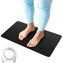 Grounding Mat for Feet 11.8x23.6 Inch Grounded Mat for Desk Laptop with Cord Better Sleep,Balance