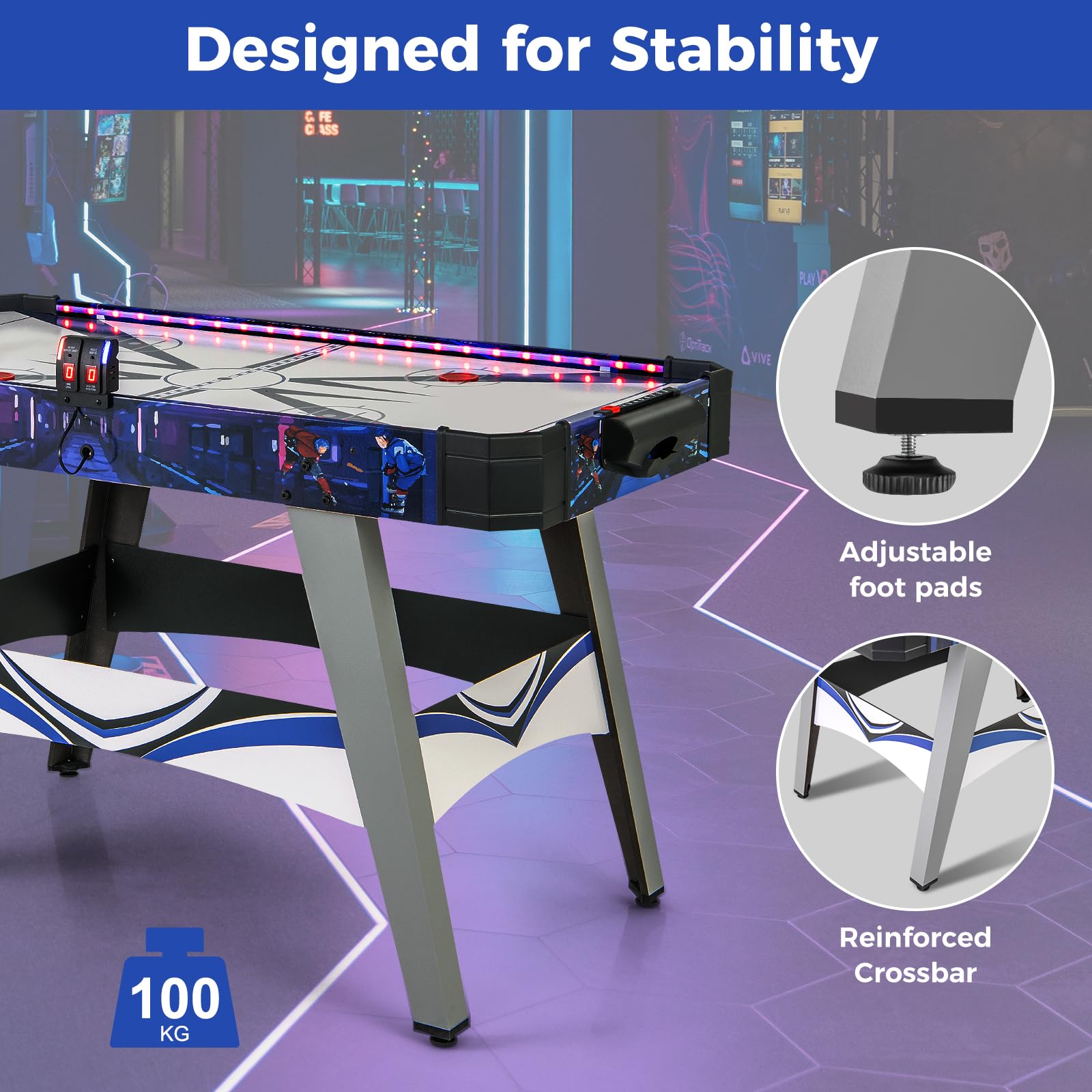 HOMASIS Table de Hockey sur Coussin d'air