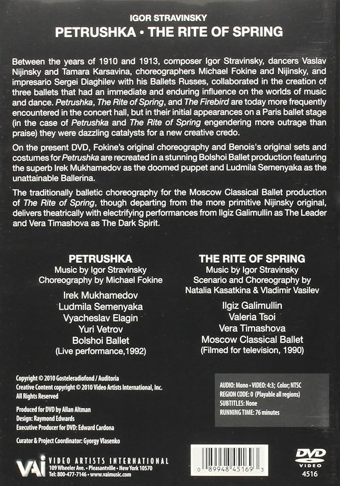 Amazon.com: Stravinsky: Petrushka / The Rite of Spring