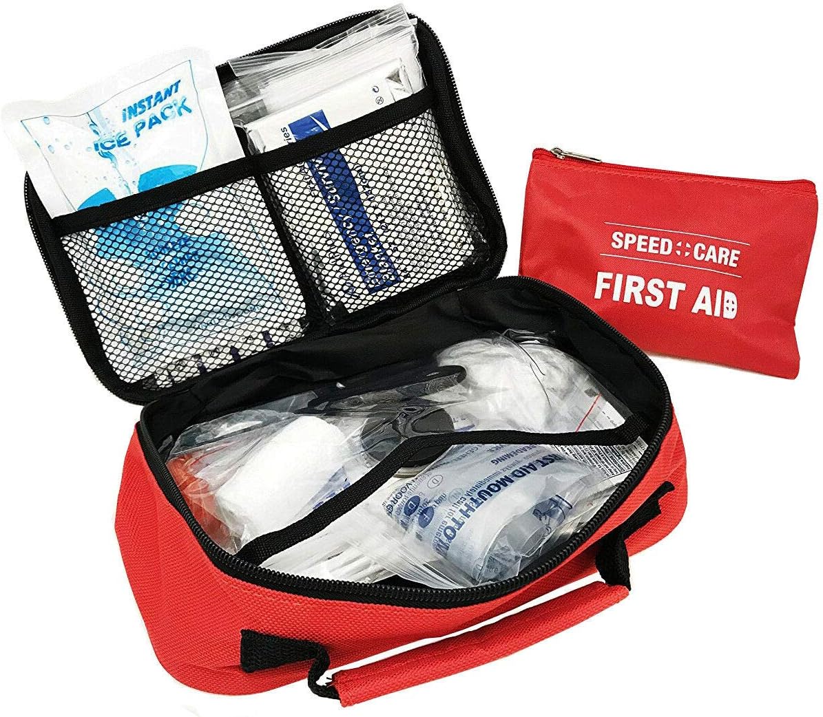 Premium First Aid Kit (147 Piece) Include a 31 Pieces Bonus Mini Kit for Emergency, Home, Work, Outdoor, Camping, Car, School, Office, Sports, Travel, Hiking & Survival
