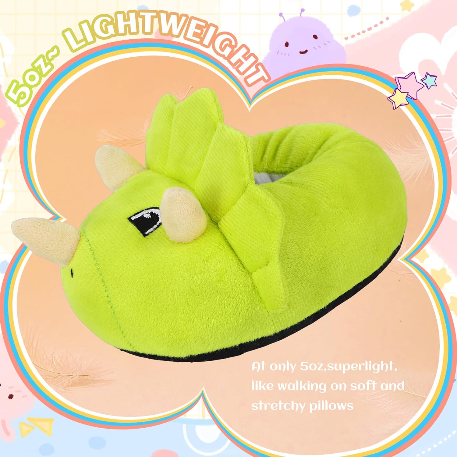 Guyarns Unisex Toddler Slippers,Girls Boys Christmas Slippers Little Big Kids Plush Warm House Shoes Bedroom Cute & Cozy Indoor Shoes - Image 4