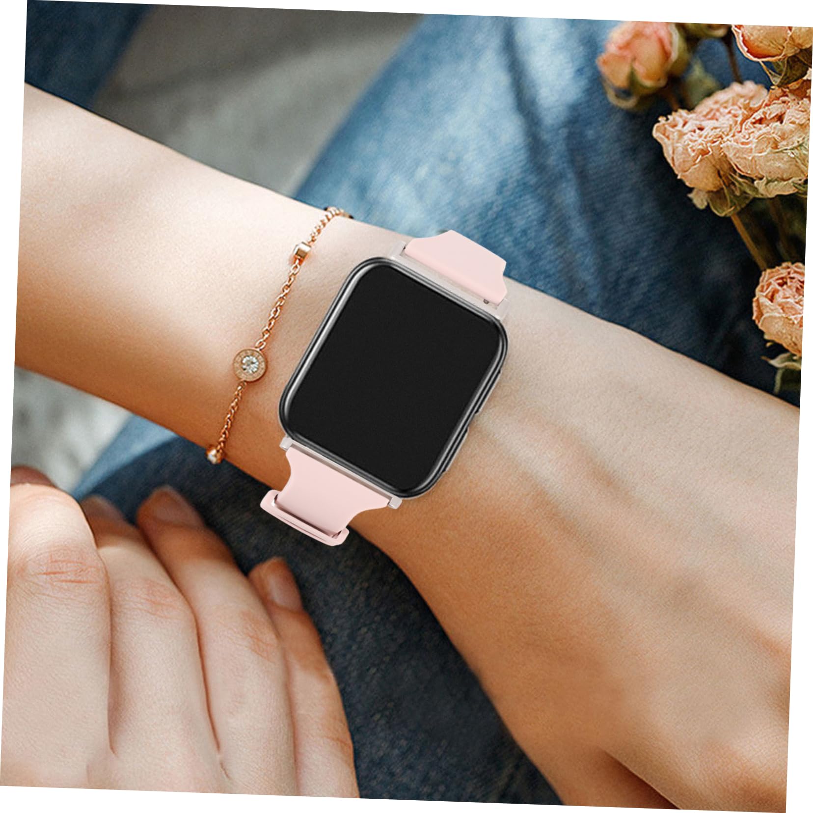 UKCOCO 5 Piezas Correa De Silicona Reloj De Ejercicio Reloj Deportivo De Plata Banda De Flexible Banda De Suave De De Liberación Rápida Suministro De