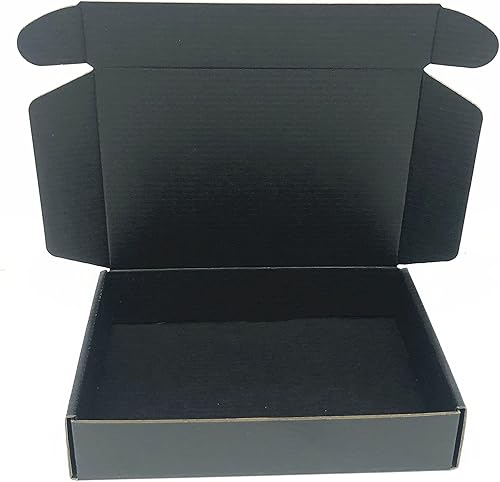 Miniatura 9 de Caja de envío de cartón negro de 14 x 9.5 x 3.1 pulgadas, cajas de almacenamiento de embalaje corrugado, paquete de 10 unidades (tamaño interior