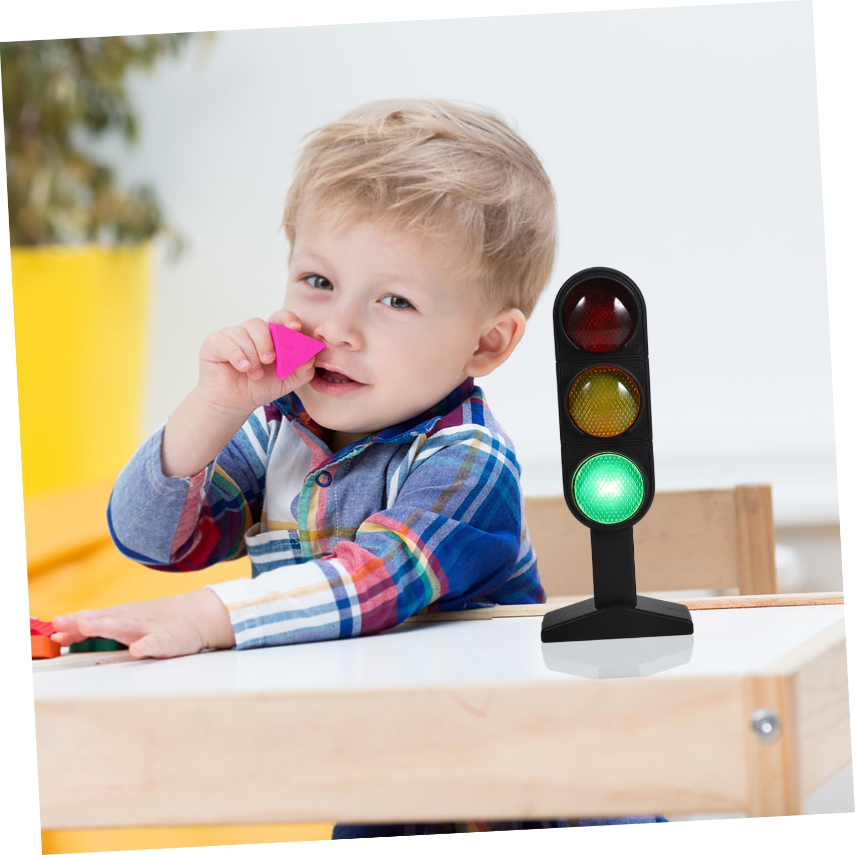 BESTonZON Kinderampel Verkehrsampel Spielzeug Aus Strapazierfähigem Material Für Frühkindliche Verkehrserziehung Und Rollenspiele Klein Und Tragbar Für Drinnen Und Draußen