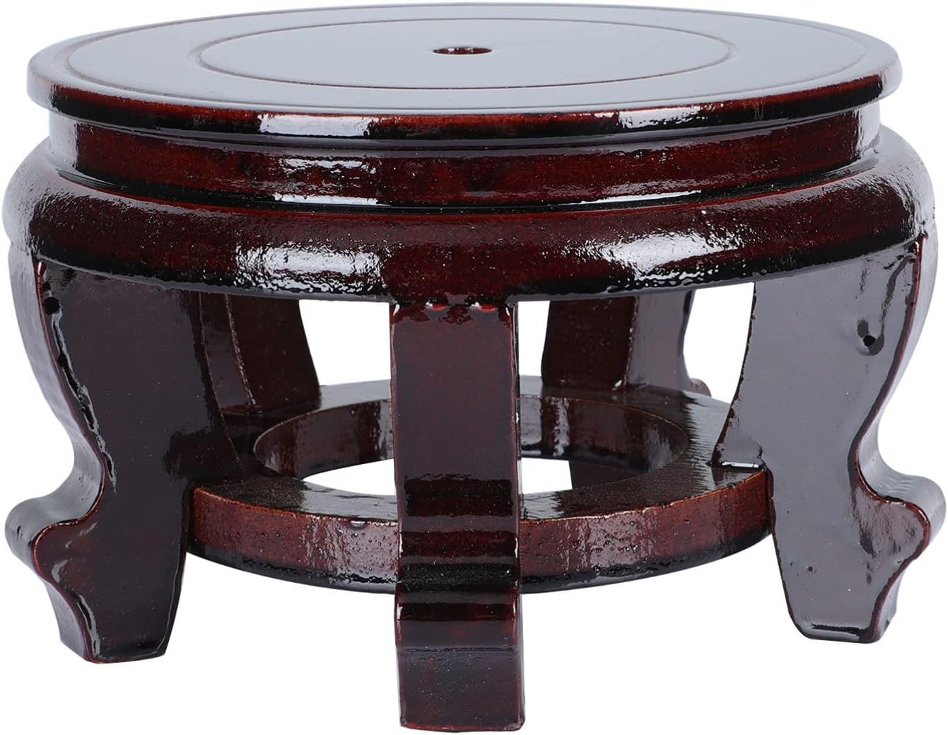 Happyyami Rosewood Oriental Vase Stand Fish Bowl Pot Stand Vase Stand