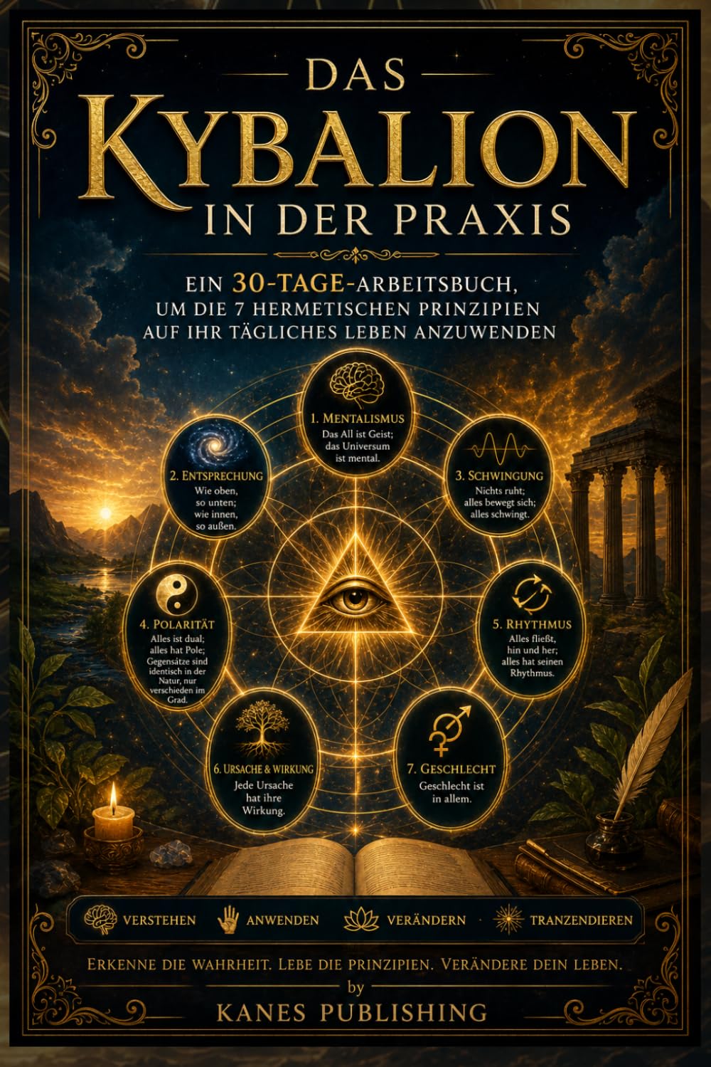 DAS KYBALION IN DER PRAXIS: Ein 30-Tage-Arbeitsbuch, um die 7 hermetischen Prinzipien auf Ihr tägliches Leben anzuwenden
