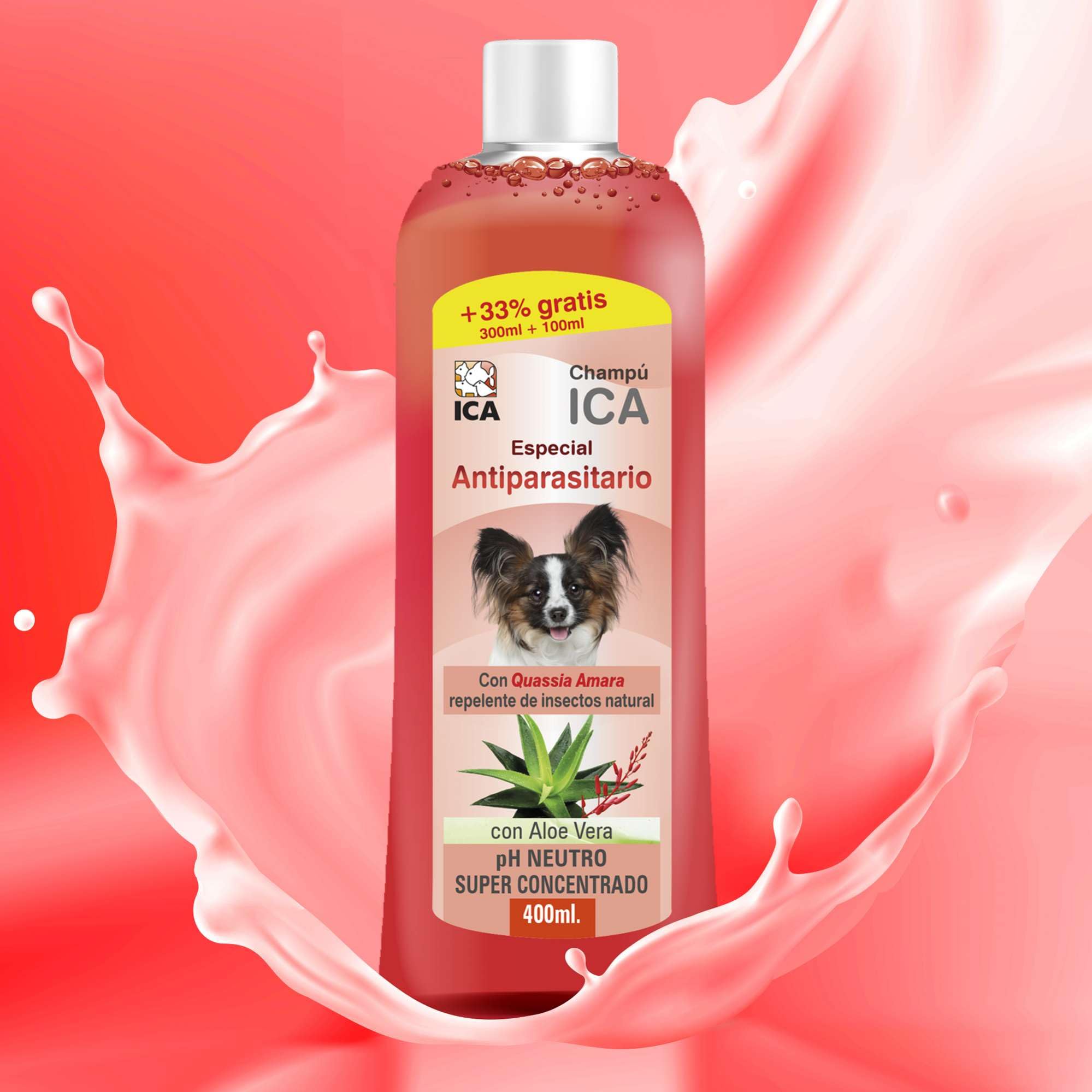 ICA chpm20 Shampoo antiparásitos with Aloe Vera for Dogs - Image 2