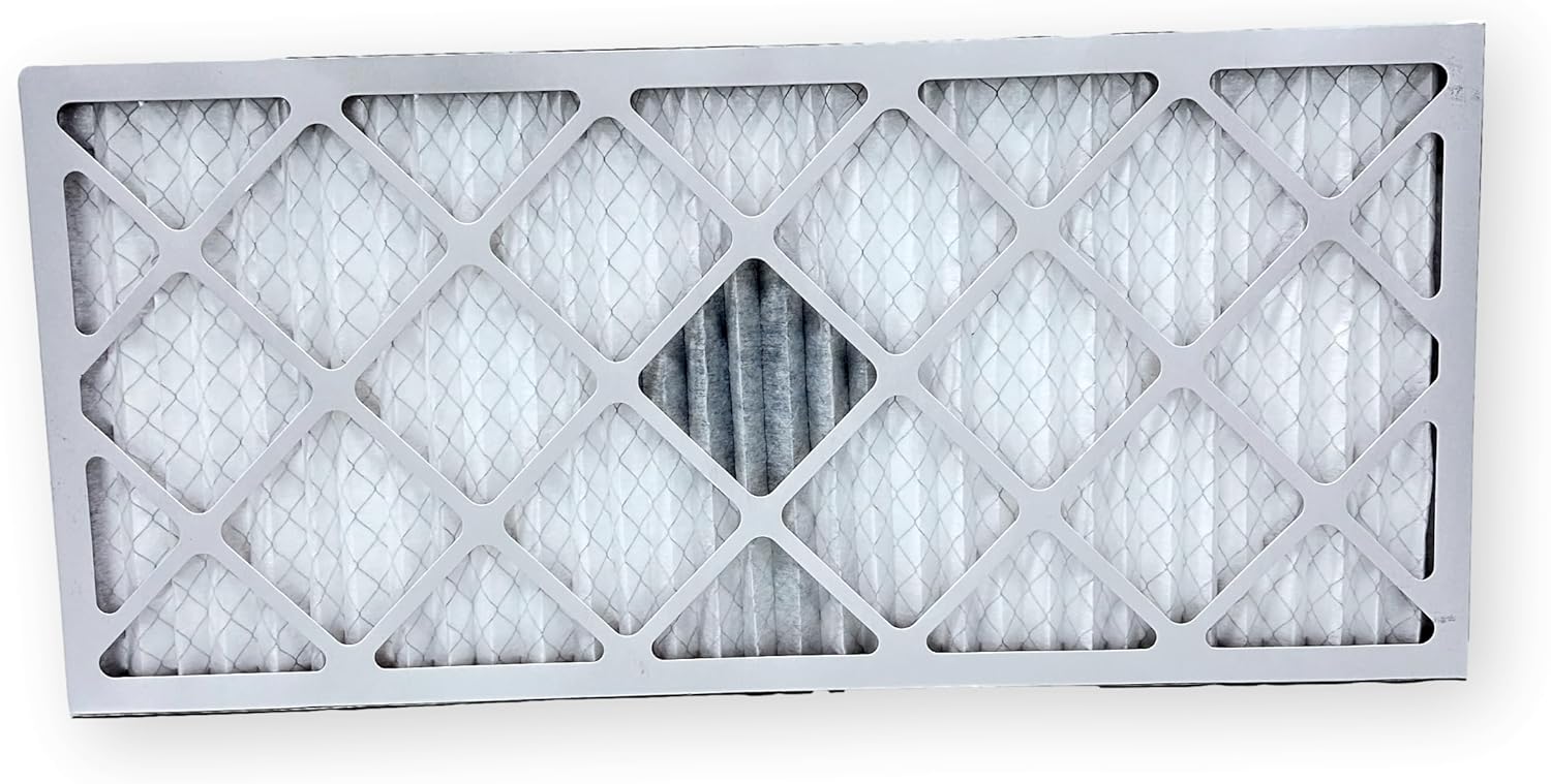 Proairtek AF14301M08DWH Model Diamond 14x30x1 Pack of 4 Air Filters, MERV 8 with One "Diamond" Activated Carbon Tile to Neutralize Odors; Durable Electrostatic Pleated Design; Made in USA