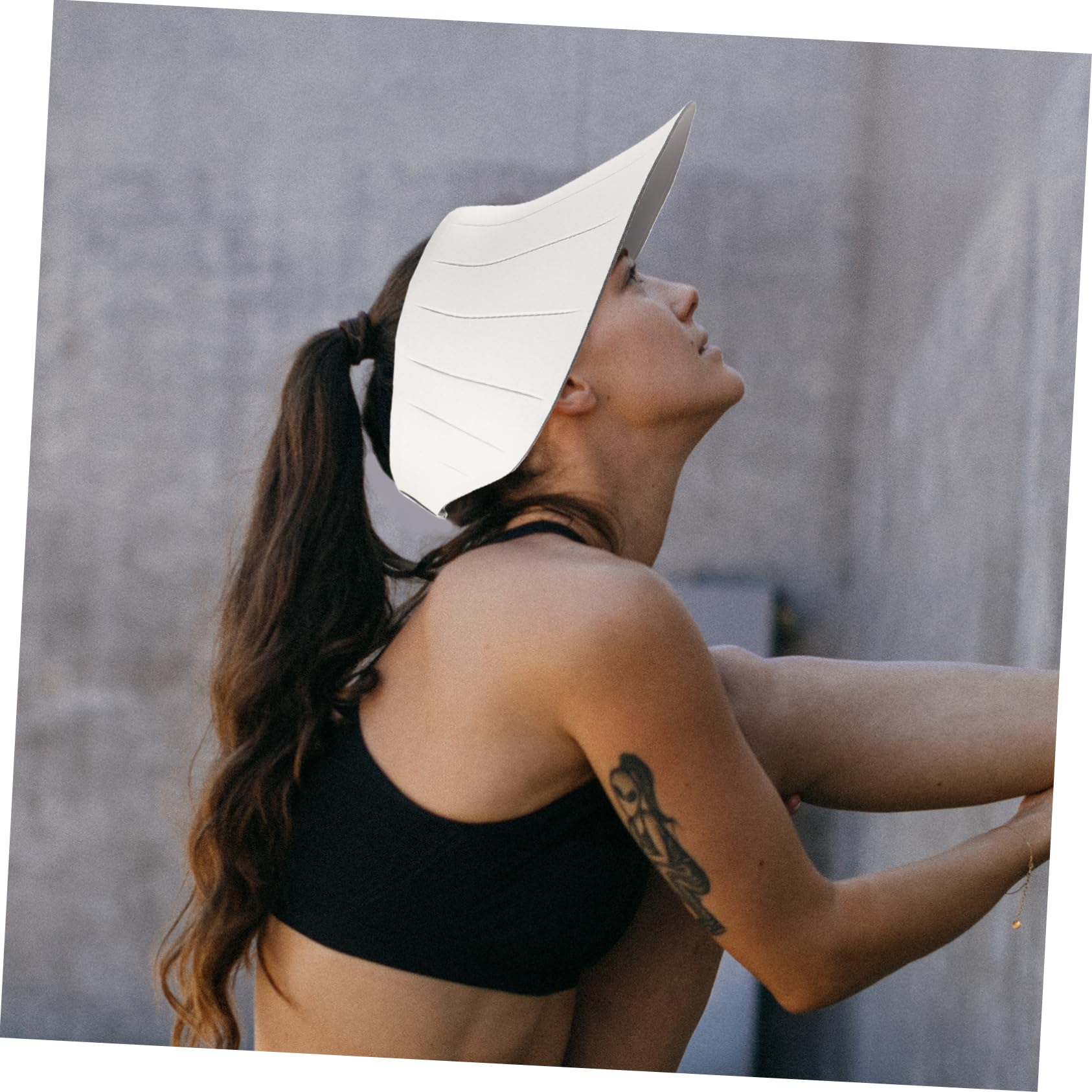BESPORTBLE Gorra de Visera Sombrero de Cubo para Mujer Neto Sombreros y Gorras para Mujer Gorro Playa Mujer Viseras de Sol para Mujer protección UV Sombrero de Visera de Playa Nylon