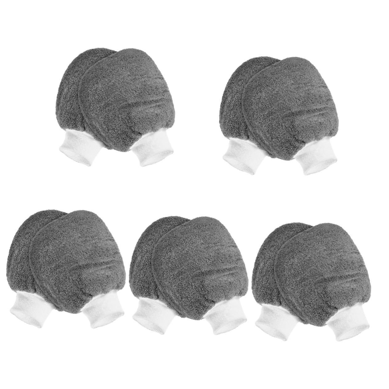 Brosse à poussière pour véhicule OUNONA à haute densité en microfibre grise anti-rayures, lot de 10