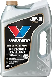 Valvoline Restore & Protect Full Synthetic 0W-20 Motor Oil 5 Quart