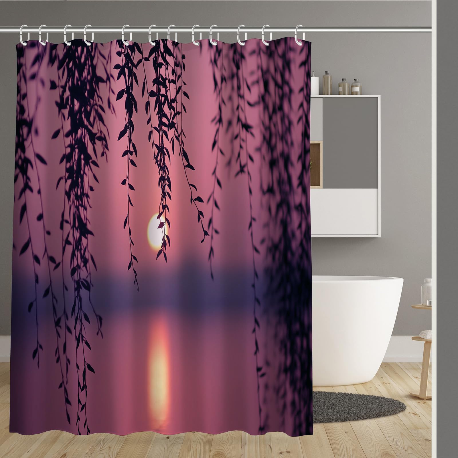 Rideau de douche anti-moisissure et lavable pour garder une baignoire sèche
