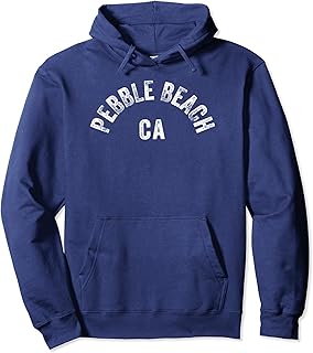 Pebble Beach Golf California Vintage CA Californian Design Pullover Hoodie