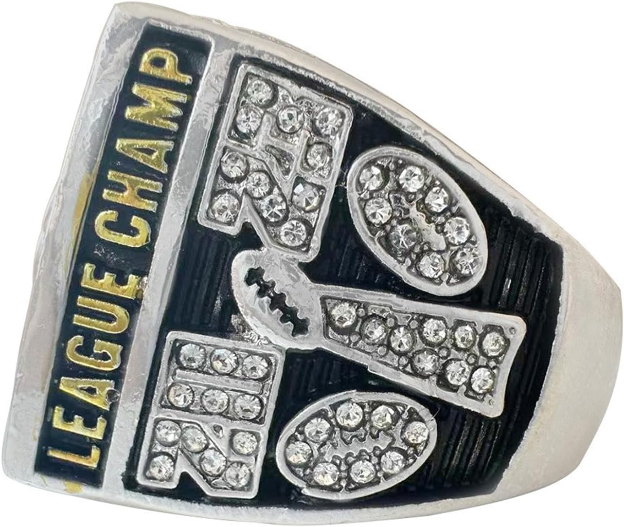 2023-2024 Fantasy Football Championship Trophy FFL League Championship Ring for Fan's Souvenir Gift