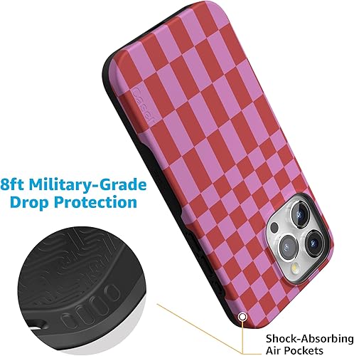 Vista 1228 de Casely Funda para iPhone 15 Pro Max Jardín Secreto Flores mixtas Funda atrevida Compatible con MagSafe y botón de acción Secret Garden