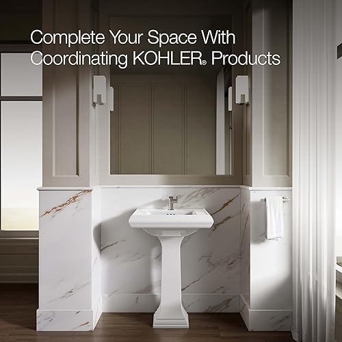 Miniatura 5 de KOHLER K-2267-0 Memoirs - Pedestal para lavabo de baño, color blanco
