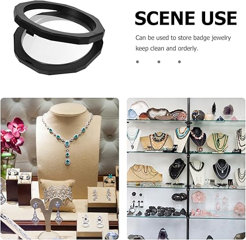 Miniatura 7 de Balacoo Vitrina flotante 3D Estante transparente, soporte de exhibición de monedas para joyas, caja de almacenamiento de joyas para monedas