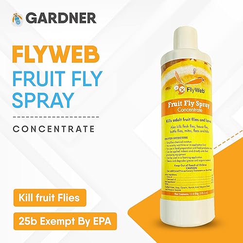 Miniatura 2 de Gardner Spray para moscas de frutas, concentrado totalmente natural que controla moscas, insectos, pulgas, garrapatas y avispas, no deja residuos,