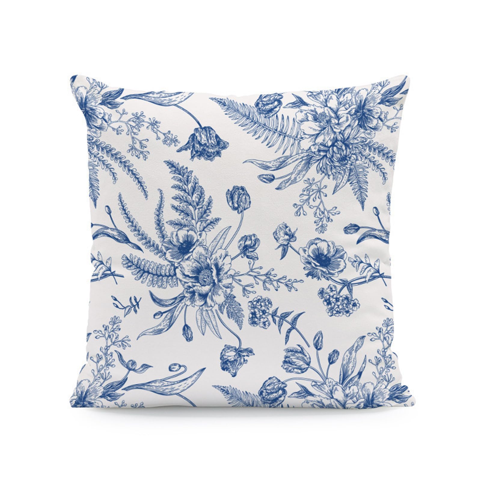 ZEPFJHE Decorative Pillow Cover 45 Cm Polyester Cushion Cover with Printed Front for Sofa Living Room Bedroom Accent Sofa Seating Accent