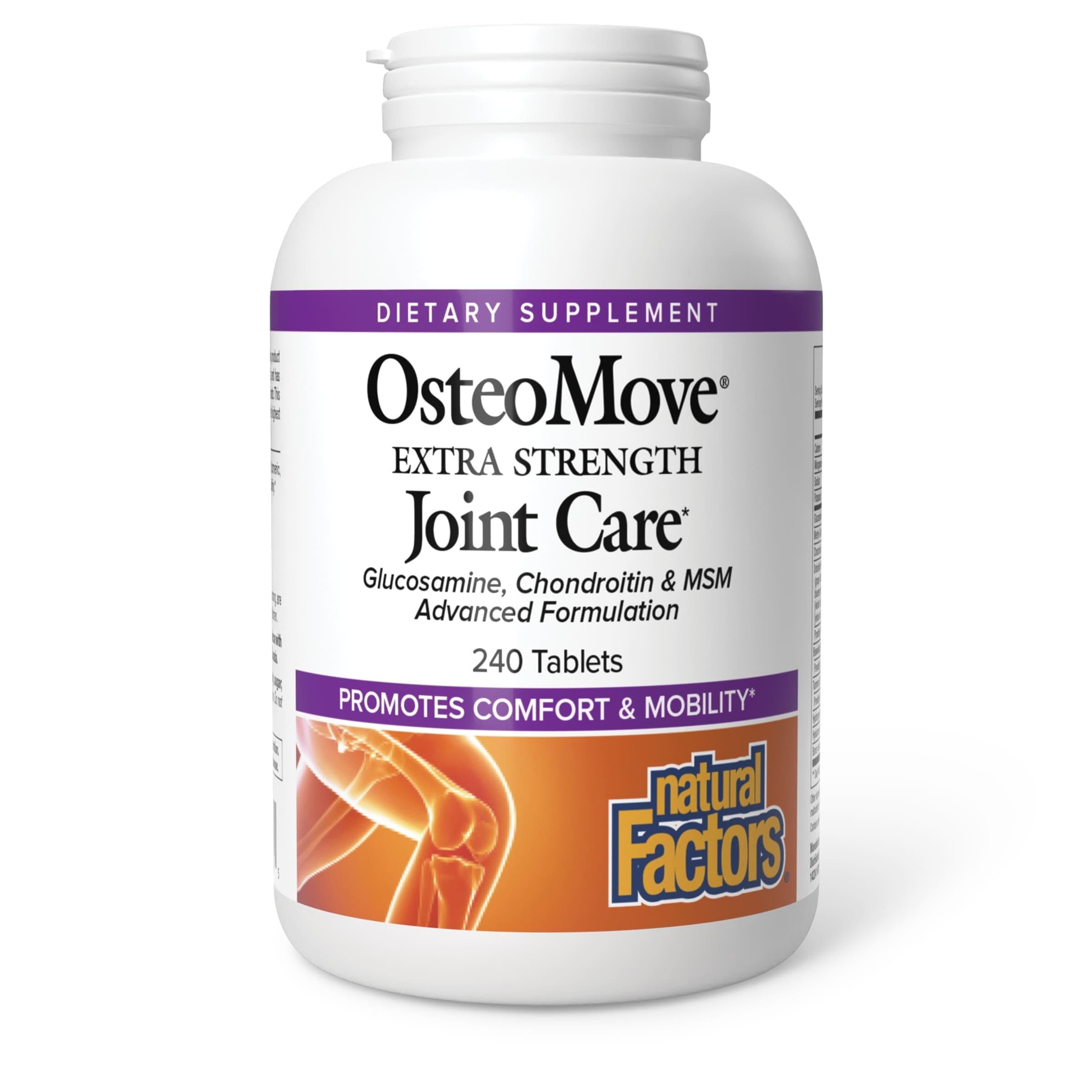 Natural Factors, OsteoMove Joint Care, Extra Strength Support for Joint and Bone Health, Non-GMO, 240 tablets (120 servings)