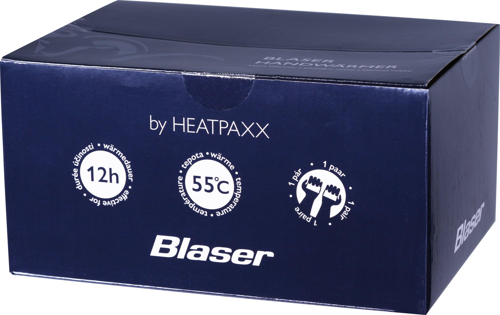 Blaser – Handwärmer | Wärmekissen für Jagd & Outdoor | bis 55 °C Wärme für 12 h | Einweg | 40er-Pack | Größe 5 × 9 cm