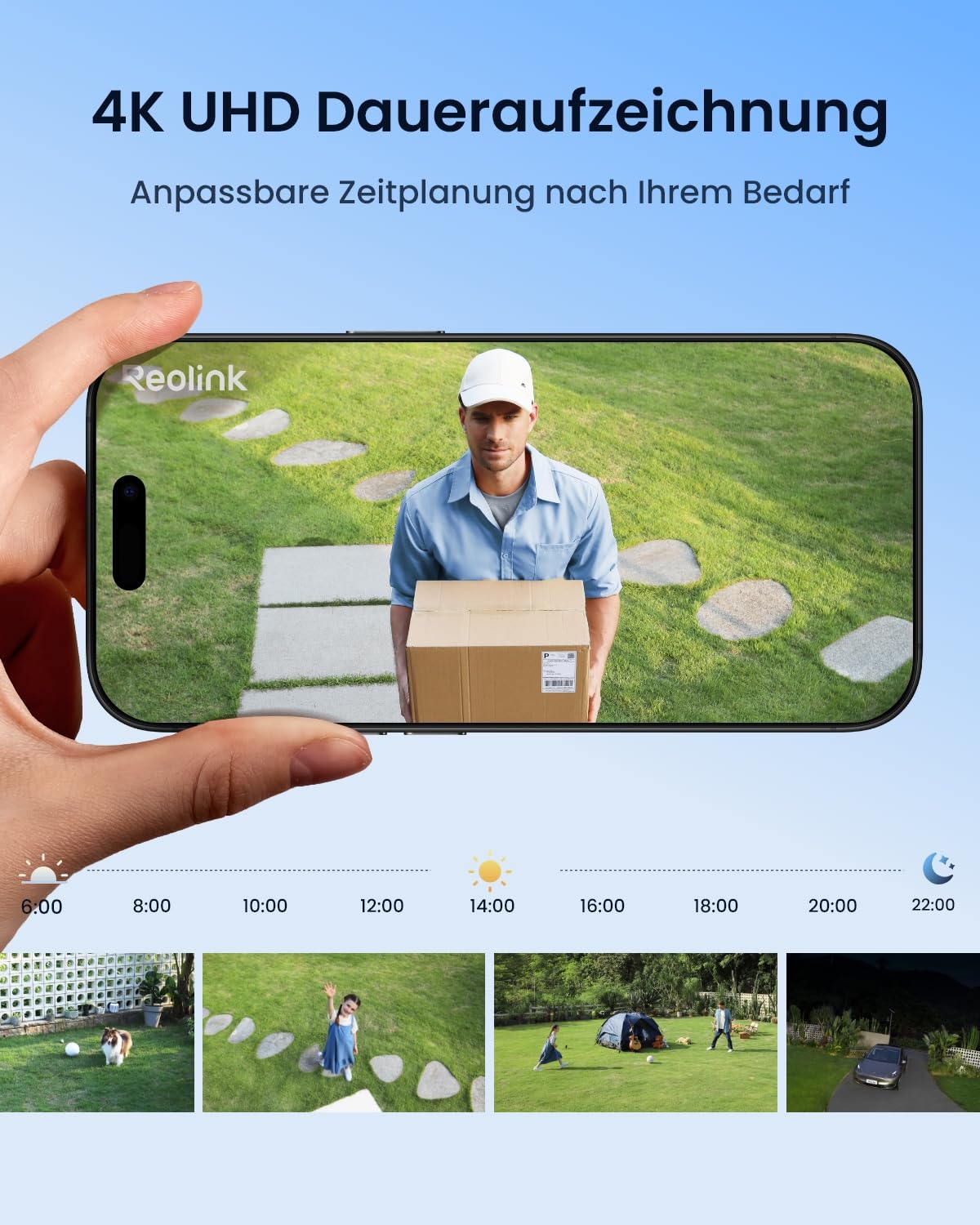 Reolink Altas PT Ultra, 2-Kamera-Set mit Solarpanel, 4K Solar Überwachungskamera Aussen Akku mit 10s Voraufzeichnung, KI-Erkennung, Auto-Tracking, ColorX-Nachtsicht