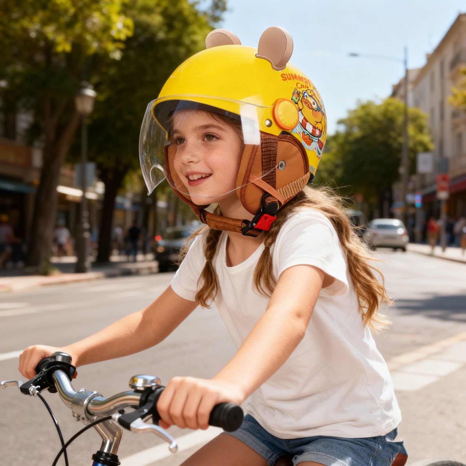 Casco De Motocicleta Para Niños De 2 A 14 Años, Aprobado Por El DOT, Para Niños Y Niñas, Ideal Para Karts De Calle, Motos De Cross, Scooters Eléctricos, Ciclomotores 3,48-56cm