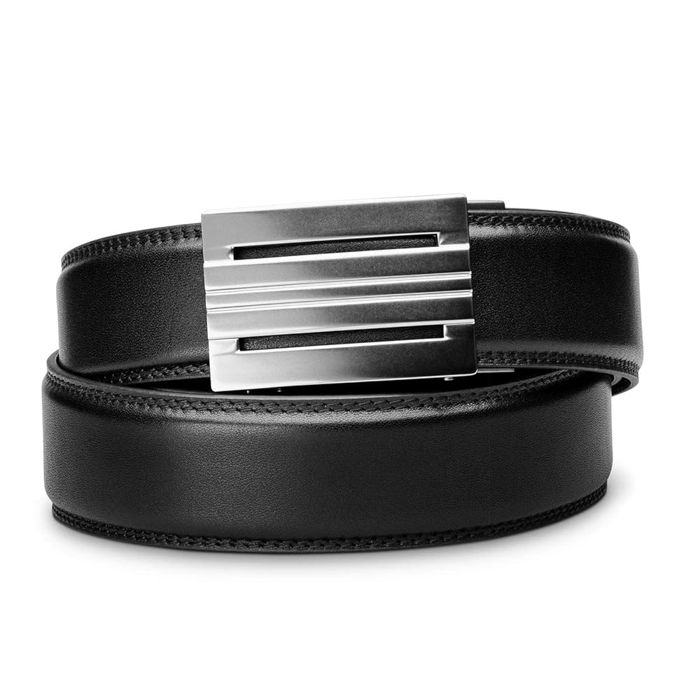 KORE Men's Full-Grain Leather Track Belt | “Equinox” Alloy