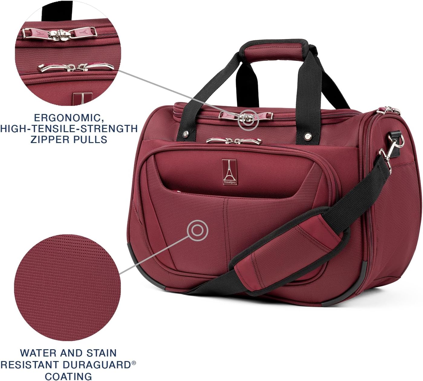 Travelpro Maxlite 5 Softside Lightweight Underseat Carry-On Travel Tote, Overnight Weekender Bag