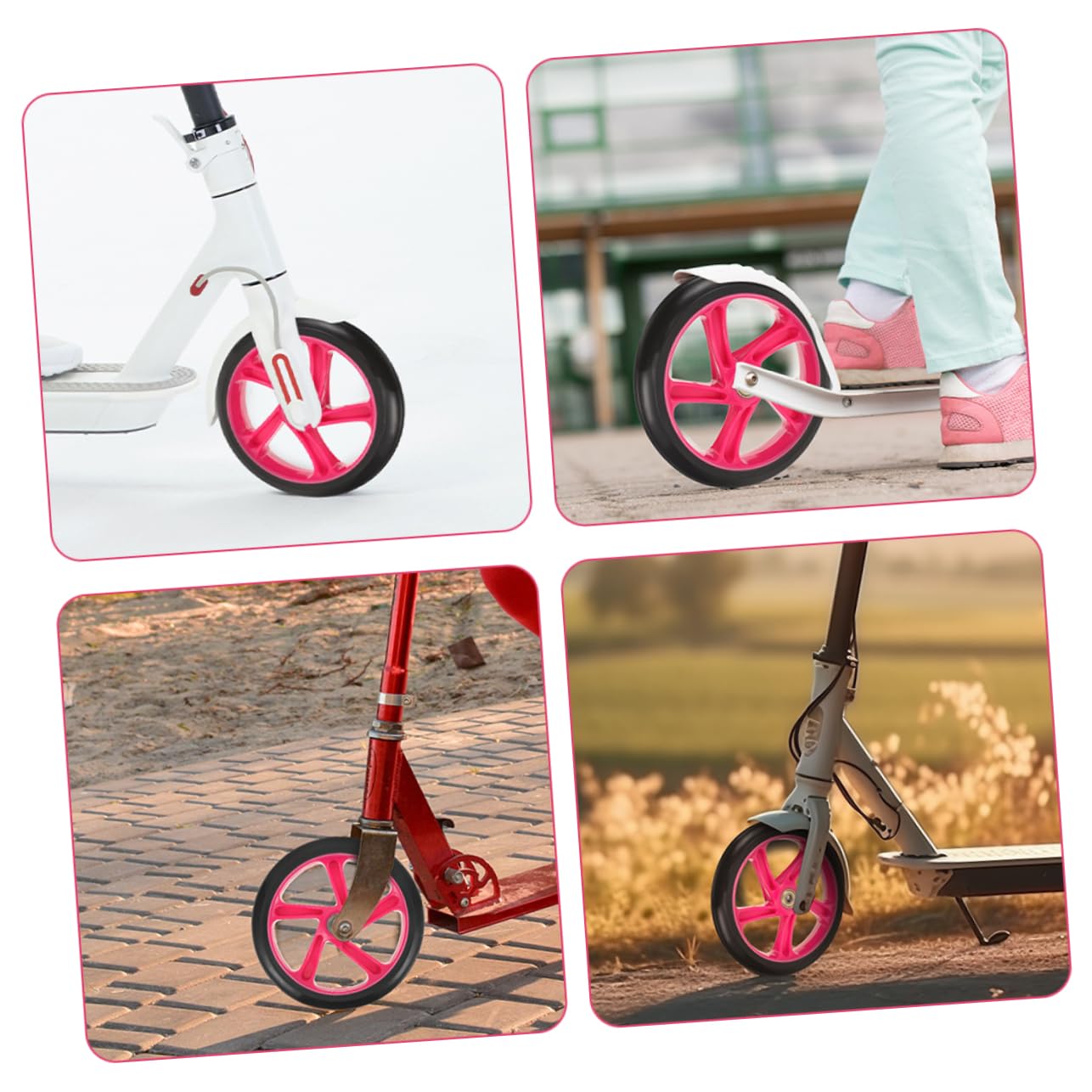 VICASKY Skateboard Räder PU Wave - Elastische Rollen Für Longboard & Street