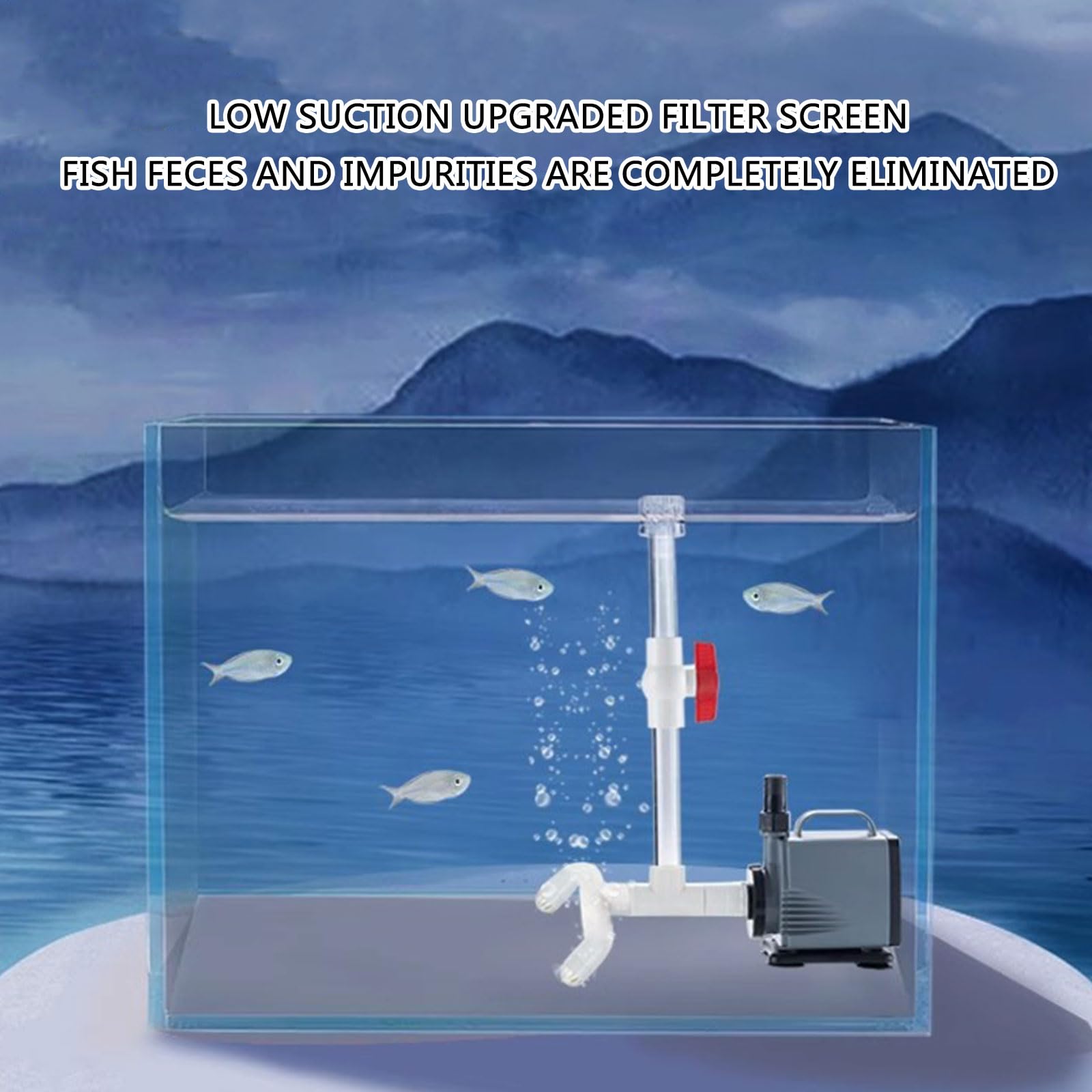 Superficies de agua para acuarios, espumadores de proteínas de aceite, espumador flotante para eliminar proteínas de peceras, tanques de peces, superficies