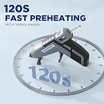 WORKPRO Cordless Hot Glue Gun, Fast Preheating, Smart Power-Off, and USB-C Rechargeable Glue Gun, Less-drip Hot Glue Gun Kit with 20 Pcs Premium Mini Glue Sticks for DIY, Crafting and Arts