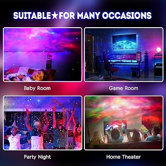 Astronaut Galaxy Star Projector Starry Night Light, Astronaut Light Projector with Nebula,Timer and Remote Control, Bedroom and Ceiling Projector, Gifts for Children and Adults, White [Energy Class F]