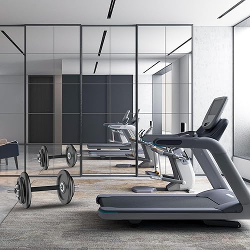 Miniatura 2 de Azulejos de espejo de pared de vidrio HD de longitud completa, juego de 8, 8 x 8 pulgadas, espejo de cuerpo completo sin marco para dormitorio,