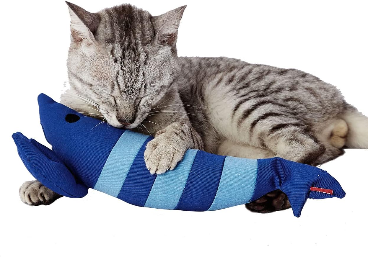 Petio Cat Toy, Squishy Fried Shrimp Ten