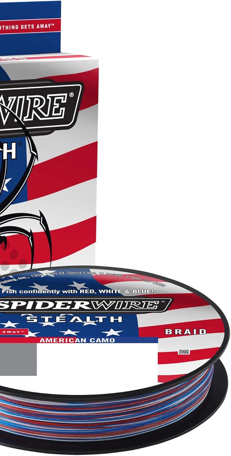 SPIDERWIRE Stealth Superline Fishing Line American Camo, 15lb - 164yd : Sports & Outdoors
