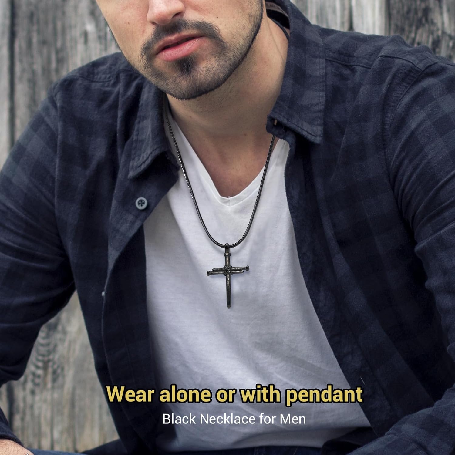 Leather Necklace Cord with Stainless Steel Clasp, Black/Brown Color Waterproof Wax Rope Chain 2mm 3mm Wide Braided Cord String Necklaces for Men Women 16"-30" - Image 4