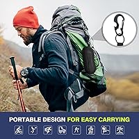 Vista 4 de MoKo Funda para gafas de sol semidíura, funda protectora unisex para gafas con gancho colgante de metal