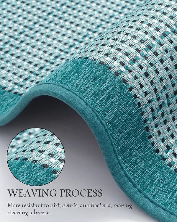 PADOOR Kitchen Mats for Floor, 20"x70" Kitchen Rugs Non Slip Washable, Teal by PADOOR - Used condition - Image 6