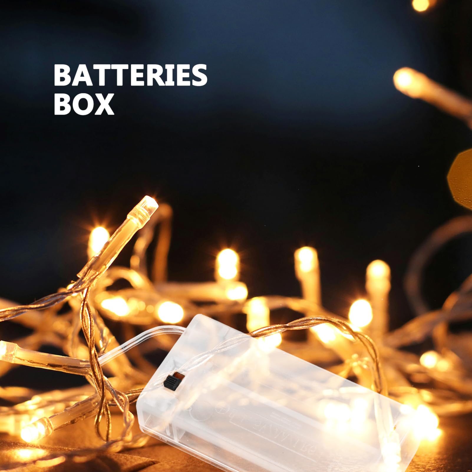 Mipcase 5 Set Stringa Di Luce Scatola Della Batteria Custodia Della Batteria Porta Aa Guscio Della Trasparente Abs 10 pezzi * 5
